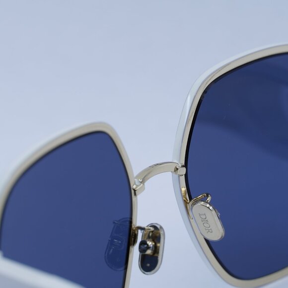 🕶️ New Dior 30MONTAIGNE S5U B6B0 Sunglasses - Shiny Gold/Ivory Frame - Picture 3 of 12
